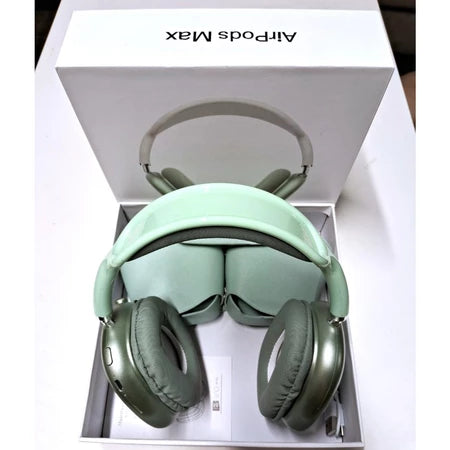 Fone de Ouvido AirPods Max Premium Super Bass Bluetooth Com Microfone Over-ear para Android IOS